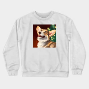 Cute Pembroke Welsh Corgi Drawing Crewneck Sweatshirt